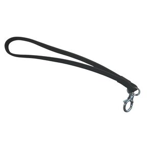 Black Wrist Strap with Silver Clasp